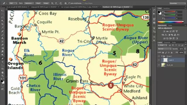Create a Map Using Photoshop CS6 смотреть онлайн
