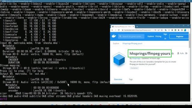 An example of how docker can be your savior. - Using ffmpeg on docker смотреть онлайн