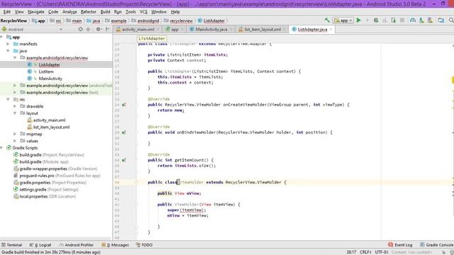 How to create a RecyclerVew in Android - Android Studio смотреть онлайн