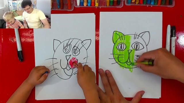 КОТИКА рисуем с ПАВЛИКОМ просто смотреть онлайн