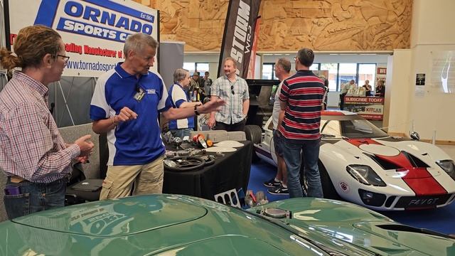 Tornado Sports Cars GT40 stand at the National Kit Car Show 2023, in Malvern смотреть онлайн
