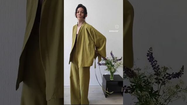 Шью костюм из крапивы. кимоно и брюки. #пошиводежды #кимоно #крапива смотреть онлайн