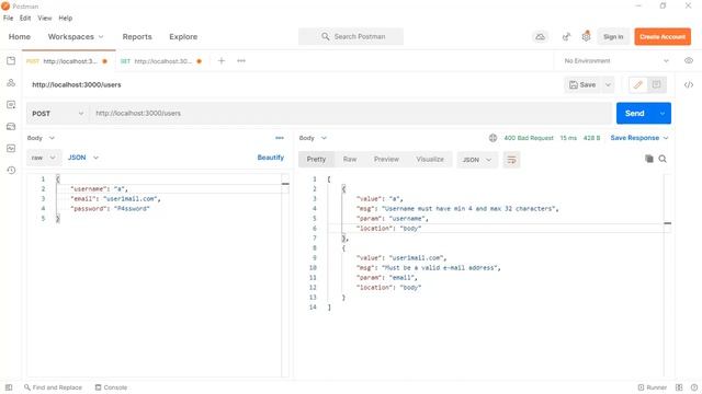 Validation in Express - Node js смотреть онлайн