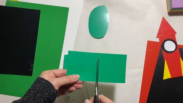 Аплікація для дошкільнят: космічна ракета смотреть онлайн