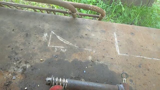 Прицепное устройство прицепа мотоблока с амортизатором. смотреть онлайн