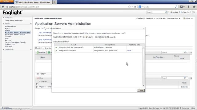 Foglight Java agent configuration - websphere смотреть онлайн