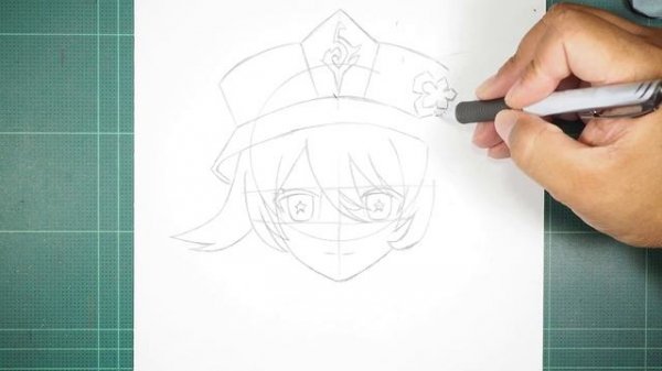 Anime Drawing | How to Draw Hu Tao | Genshin Impact
