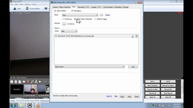 How to use iSpy Connect FREE security camera software + Motion & Face detection, recordings, alerts смотреть онлайн