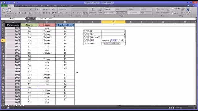 The COUNT, COUNTA, COUNTBLANK, COUNTIF, and COUNTIFS Functions in Excel смотреть онлайн