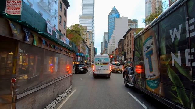 New York City 4K🗽Driving To Manhattan Sunrise Morning Rush Hour смотреть онлайн