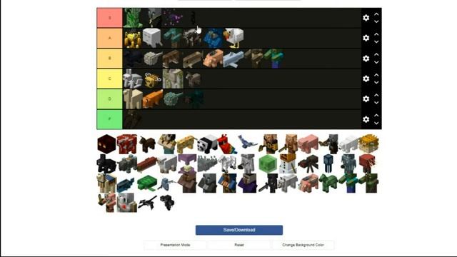Оцениваю ВСЕХ мобов из Майнкрафт смотреть онлайн