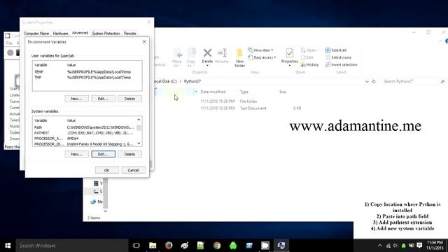 Python setup: How to add environment variables смотреть онлайн