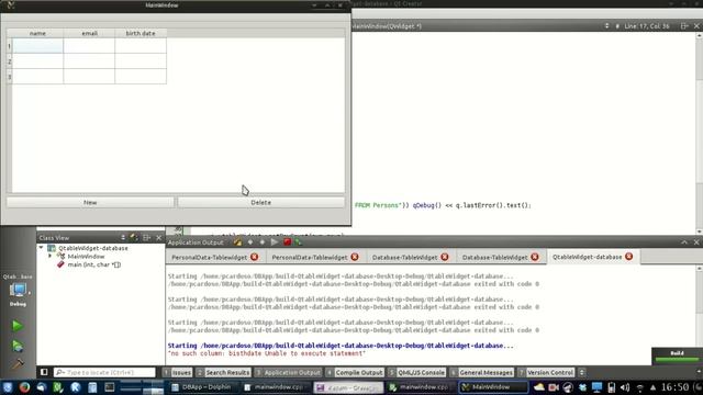 QT : ex08 : PersonalDataList Using a QTableWidget and a database смотреть онлайн