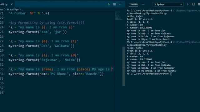 Python String Formatting in Hindi | Tutorial 19 смотреть онлайн