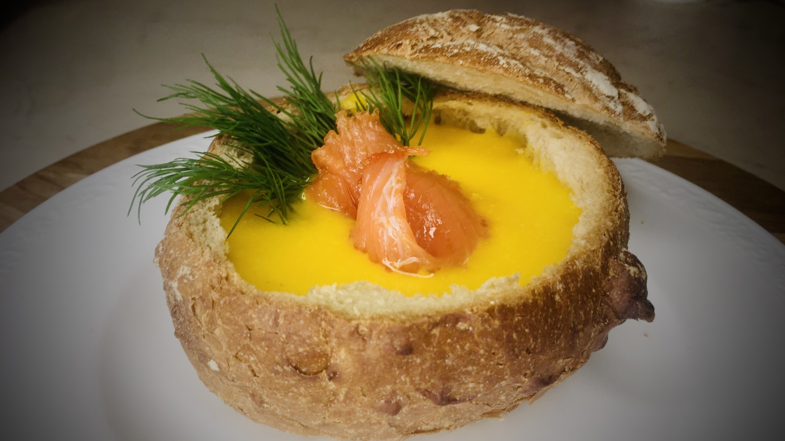 Тыквенный крем-суп ? с лососем х/к смотреть онлайн