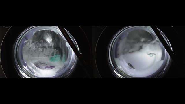 LG AiDD Steam Washer, AiDD test Different fabrics on Easy Care 40 cycle (Split Screen) смотреть онлайн