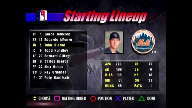 MLB 98 Player Ratings смотреть онлайн