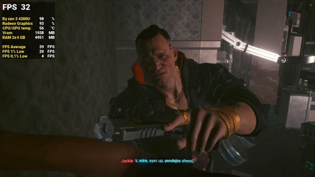 Cyberpunk 2077 - Ryzen 3 4300u - Gaming Test - Lenovo Ideapad Slim 3 смотреть онлайн