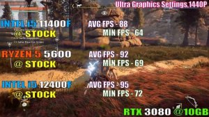 INTEL i5 11400F vs RYZEN 5 5600 vs INTEL i5 12400F || PC GAMES TEST ||