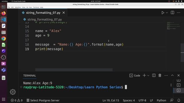 String Formatting in Python - Learn Python Series 07 смотреть онлайн
