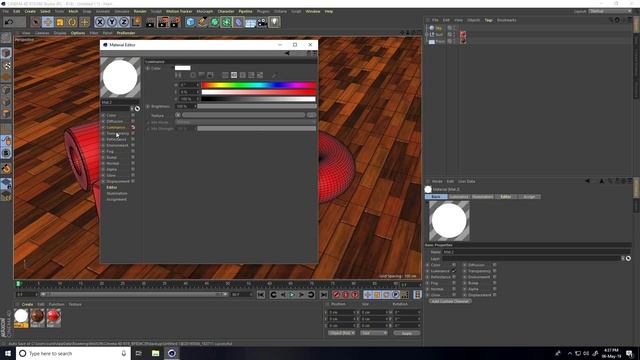 Cinema 4D Tutorial Beginner | C4D Tutorial Beginner | Cinema 4D Glossy Material