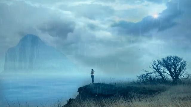 【雨音・雷】アンビエントで神秘的な音楽｜リラクゼーション、癒し、音楽、BGM、ASMR