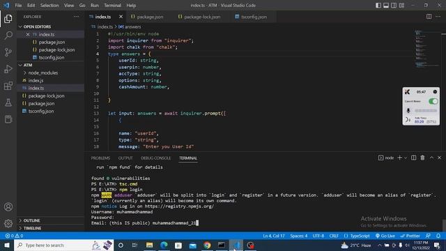 How to Create NPX Command & NPM Publish Typescript Project Hindi Tutorial смотреть онлайн