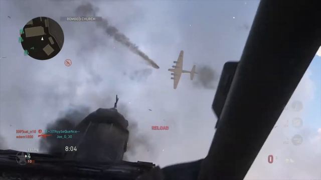 Call of Duty® WWII destroying Ball Turret Gunner with Bazooka смотреть онлайн