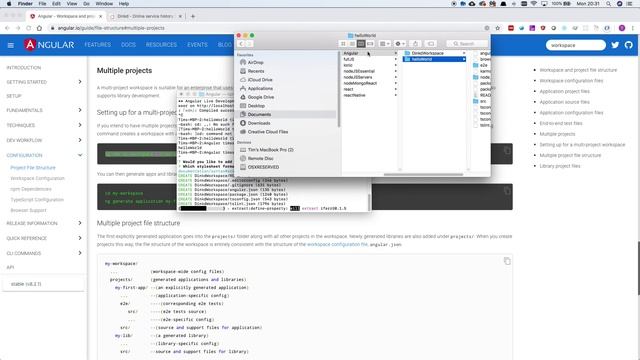 1 Creating an Angular Multiple Project Workspace смотреть онлайн