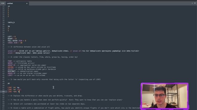 9 DAKIKADA 9 SQL MULAKAT SORUSU COZMECE (19 DK OLMUS KUSURA BAKMAYIN) смотреть онлайн