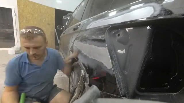 Кузовной ремонт. Mercedes GLK 350. смотреть онлайн