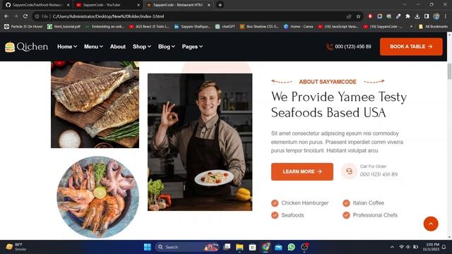 Restaurant Website HTML - CSS - Javascript , Free Source Code #freesourcecode #ecommercewebsite смотреть онлайн