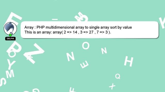 Array : PHP multidimensional array to single array sort by value смотреть онлайн