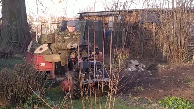 Как на тракторе вожу дрова мотоблоком смотреть онлайн