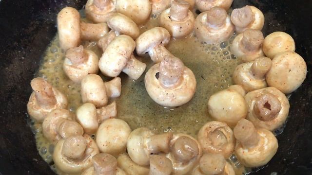Как приготовить вкуснейшие ШАМПИНЬОНЫ, домашний рецепт сливочных грибов. смотреть онлайн