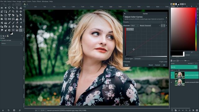 Gimp 2.10.8 – Creating a Classic Vintage Effect with Curves смотреть онлайн