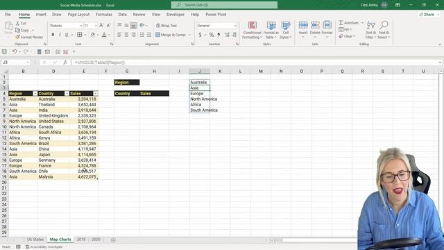 ?️Create a DYNAMIC Map Chart in Excel – Data Validation, UNIQUE, SORT and FILTER☝️ смотреть онлайн