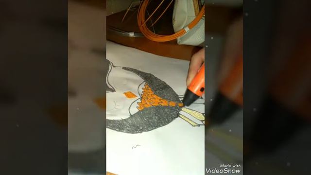 Рисую 3д ручкой СОВУ. смотреть онлайн