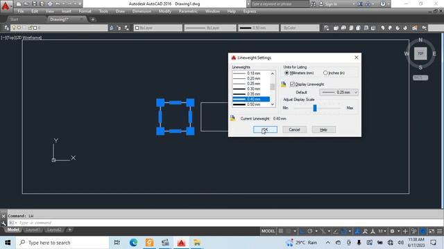 AutoCAD Class-40 Line Weight and Line Weight Display Commands-Urdu & Hindi смотреть онлайн