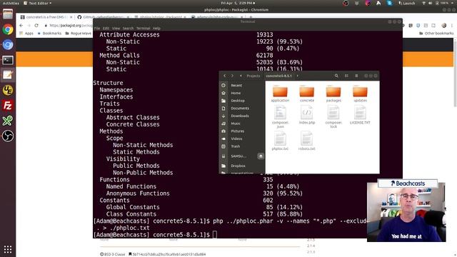PHPLoc Lines of code static analysis to find PHP code smells смотреть онлайн