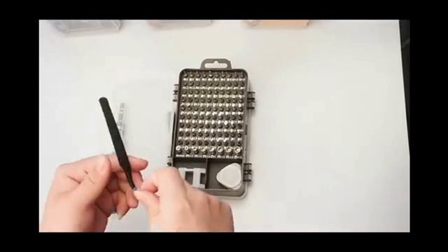 Набор инструментов 115в1 для ремонта электроники с 98 битами смотреть онлайн