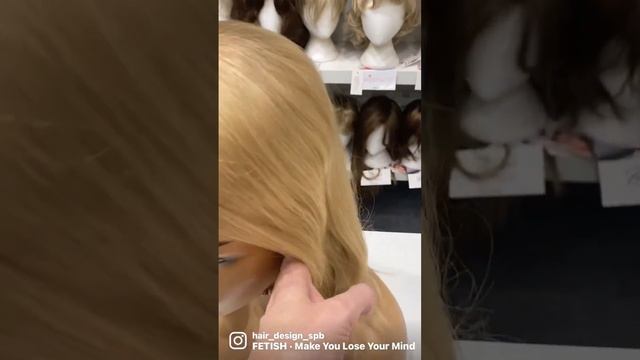 Накладки на макушку из натуральных волос #алопеция