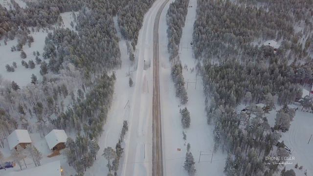 Wilderness Hotel Inari, Lapland & Its Surroundings (4K Aerial Drone Video) смотреть онлайн