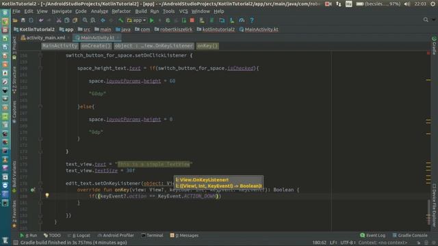Android Kotlin Usage Tutorial #015 - EditText - Plain text смотреть онлайн