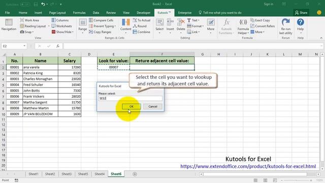 How to vlookup return value in adjacent or next cell in Excel? смотреть онлайн