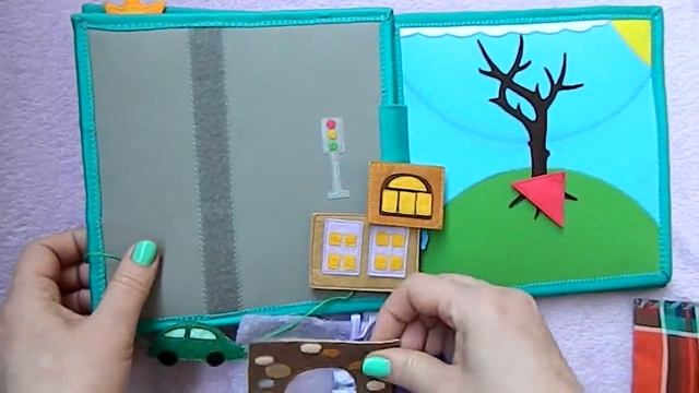 Развивающая книга из фетра ручной работы.Quiet Book. Busy book. Travel toy. Montessori.Handmade toy смотреть онлайн