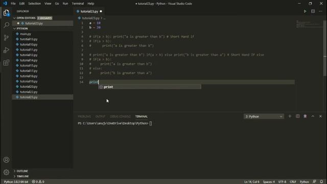 Python Tutorial for Beginners in Hindi | Python Short-Hand If-Else || Short-Hand If-Else in Python смотреть онлайн
