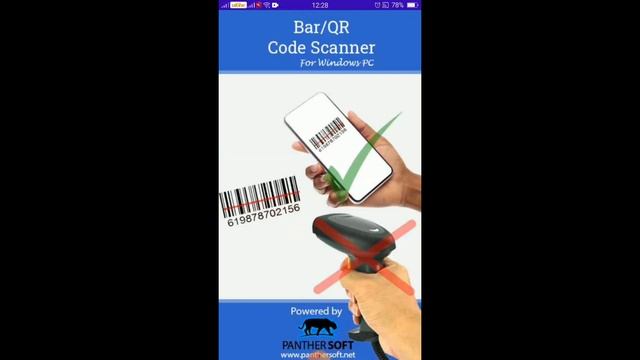 Android Barcode Scanner For Windows PC: Panther Soft смотреть онлайн