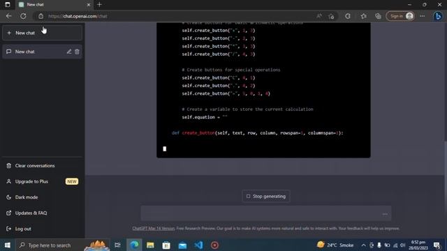 How i create Calculator using chat gpt in vs code in Python in just 3 minutes!! anyone can do this. смотреть онлайн