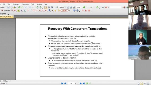 Shadow Paging and Log Based Recovery for Concurrent Process смотреть онлайн